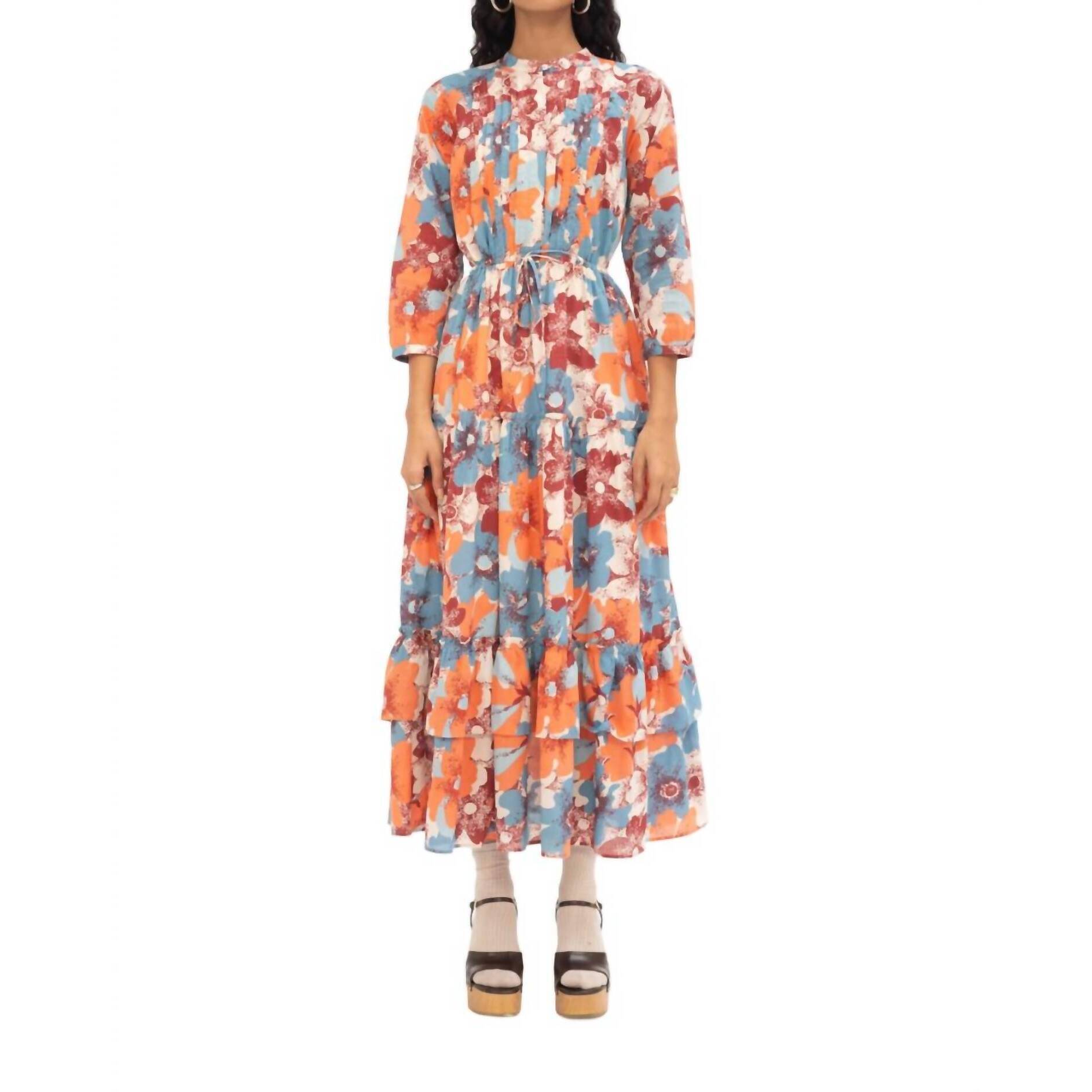 New Banjanan Bazaar Dress In Celia Camellia